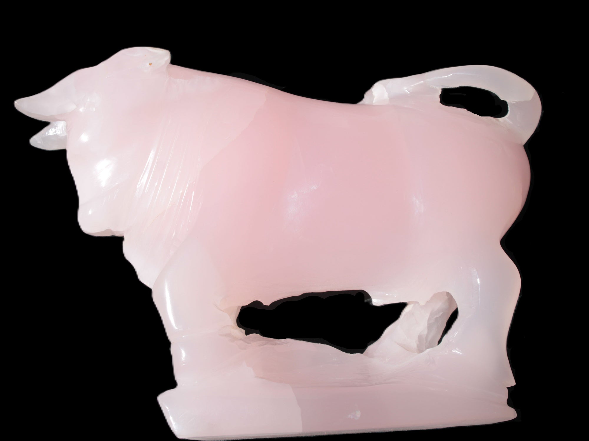 Mangano Calcite Bull 240*85*78mm 3110g Rocks and Things Store