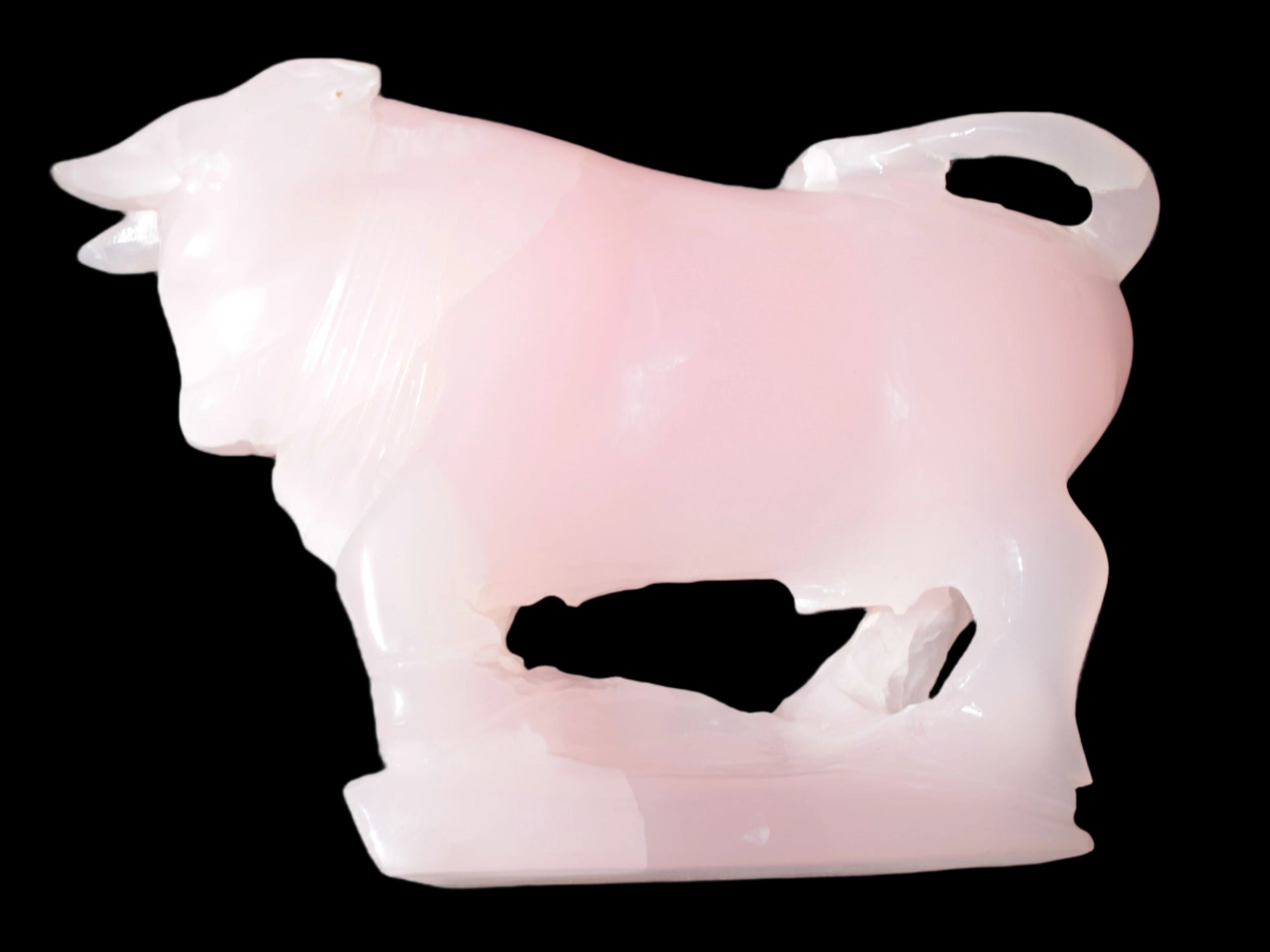 Mangano Calcite Bull 240*85*78mm 3110g - Rocks and Things Store