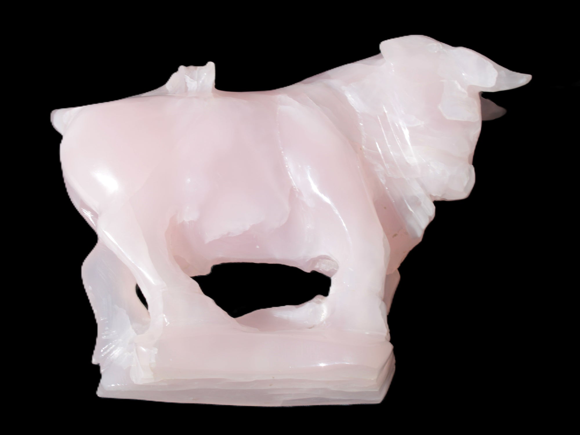 Mangano Calcite Bull 240*85*78mm 3110g Rocks and Things Store