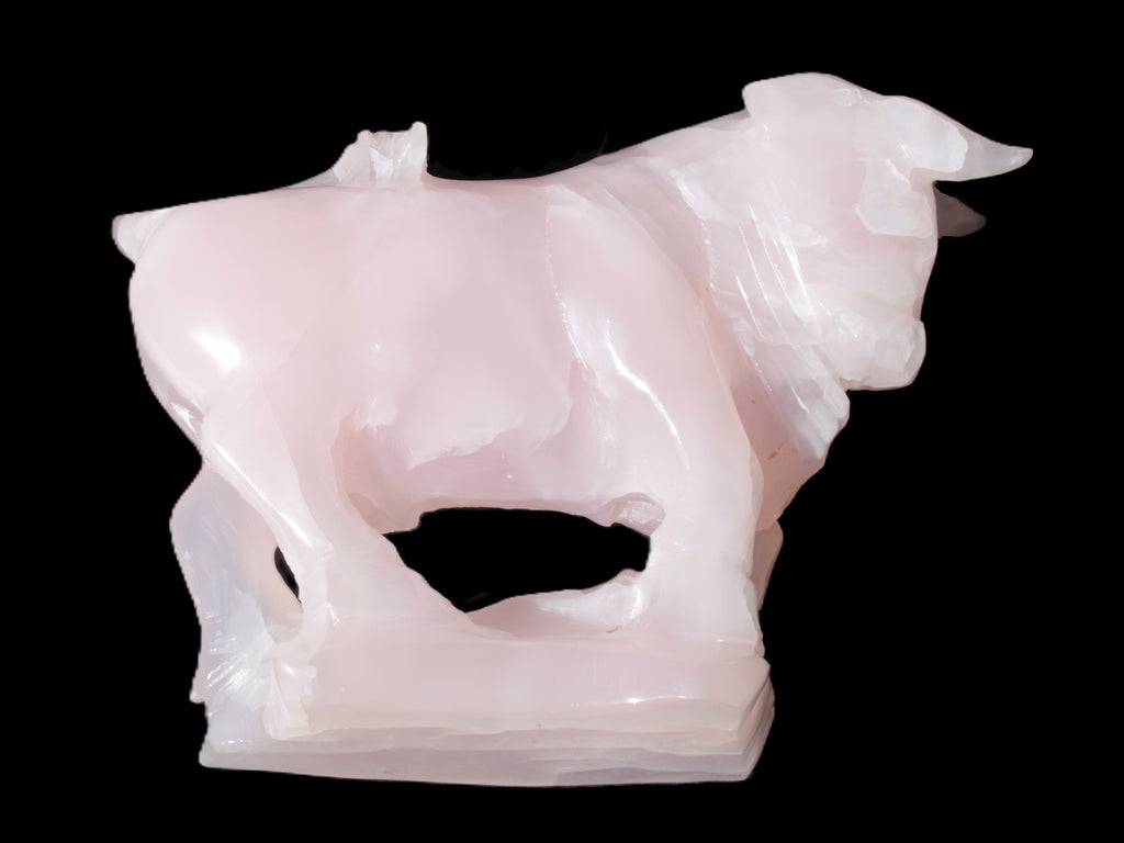 Mangano Calcite Bull 240*85*78mm 3110g Rocks and Things Store