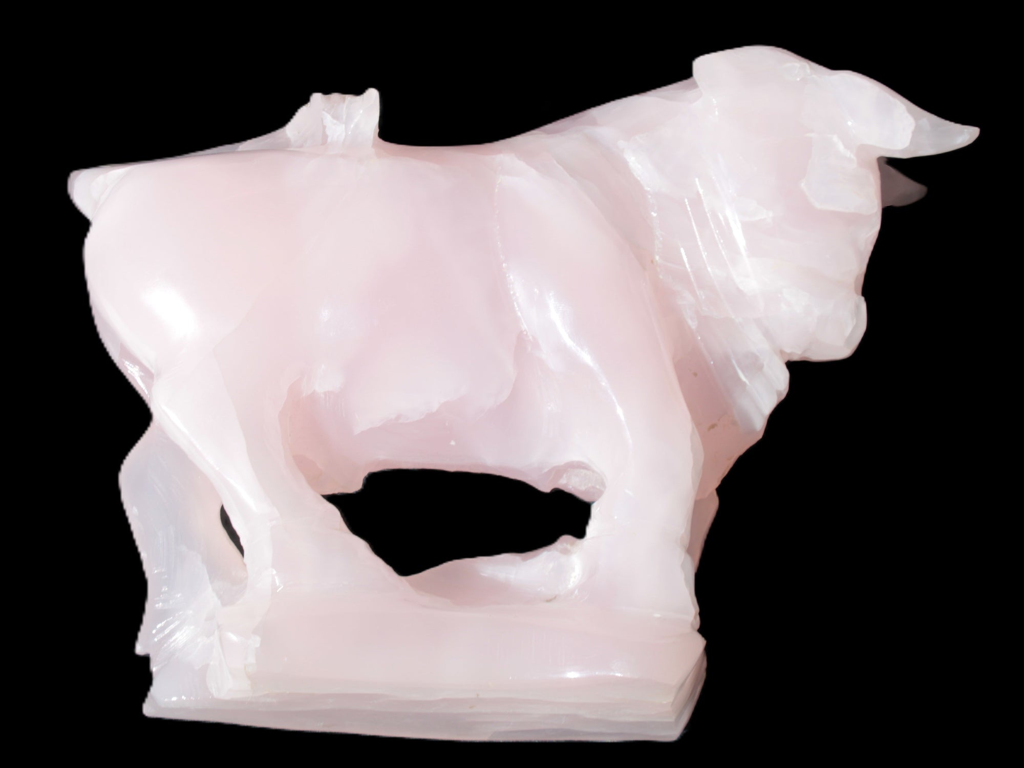 Mangano Calcite Bull 240*85*78mm 3110g Rocks and Things Store