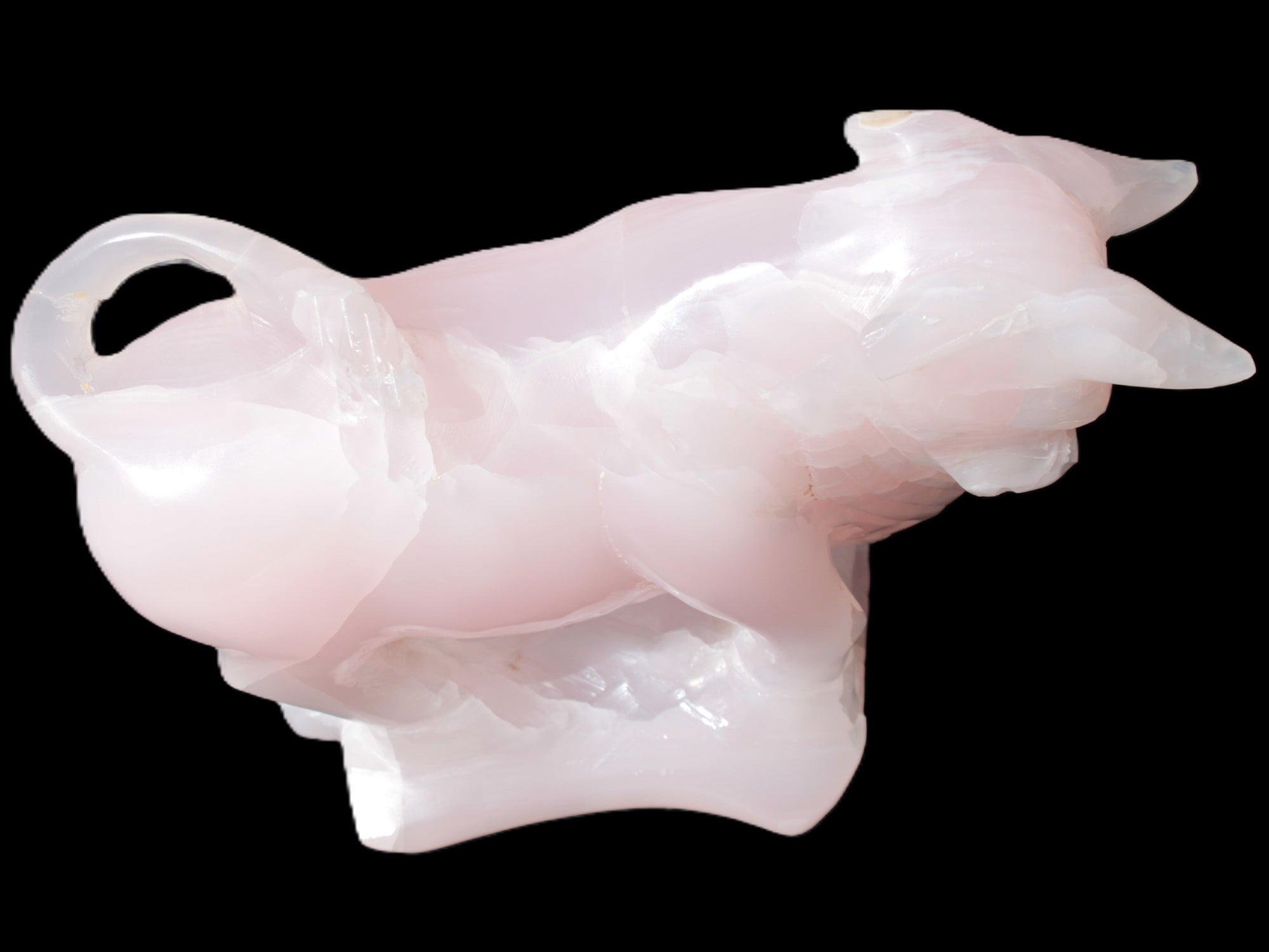 Mangano Calcite Bull 240*85*78mm 3110g Rocks and Things Store