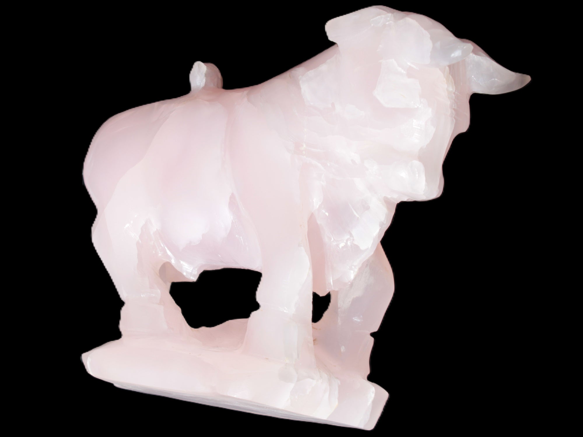 Mangano Calcite Bull 240*85*78mm 3110g Rocks and Things Store
