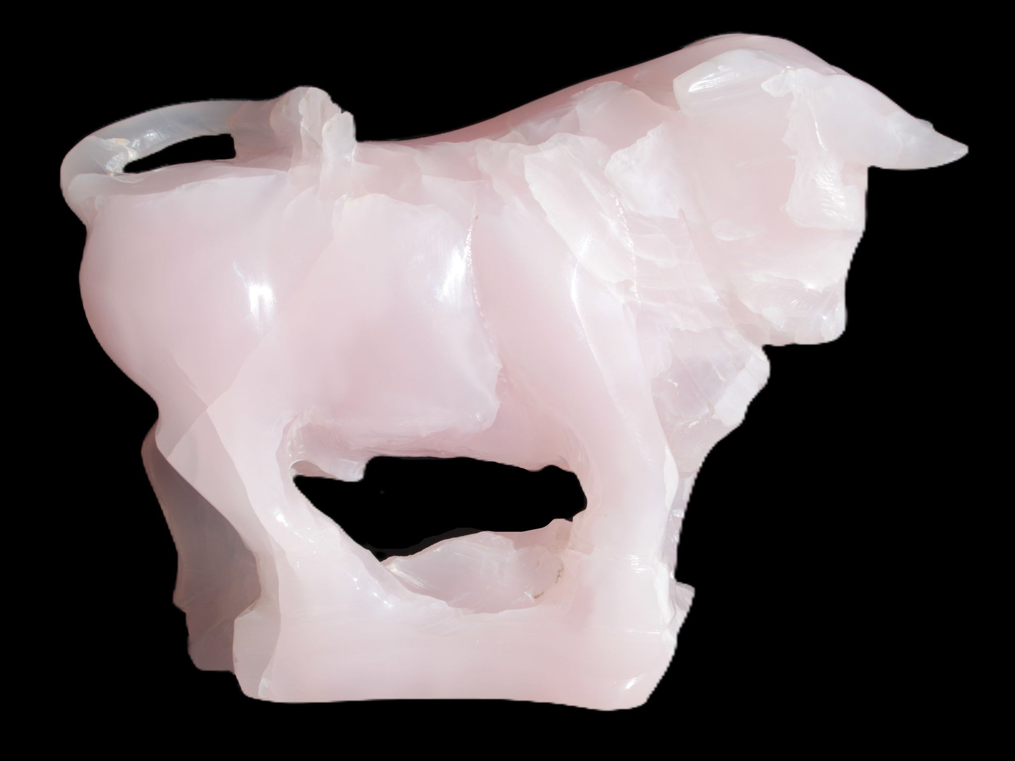 Mangano Calcite Bull 240*85*78mm 3110g Rocks and Things Store