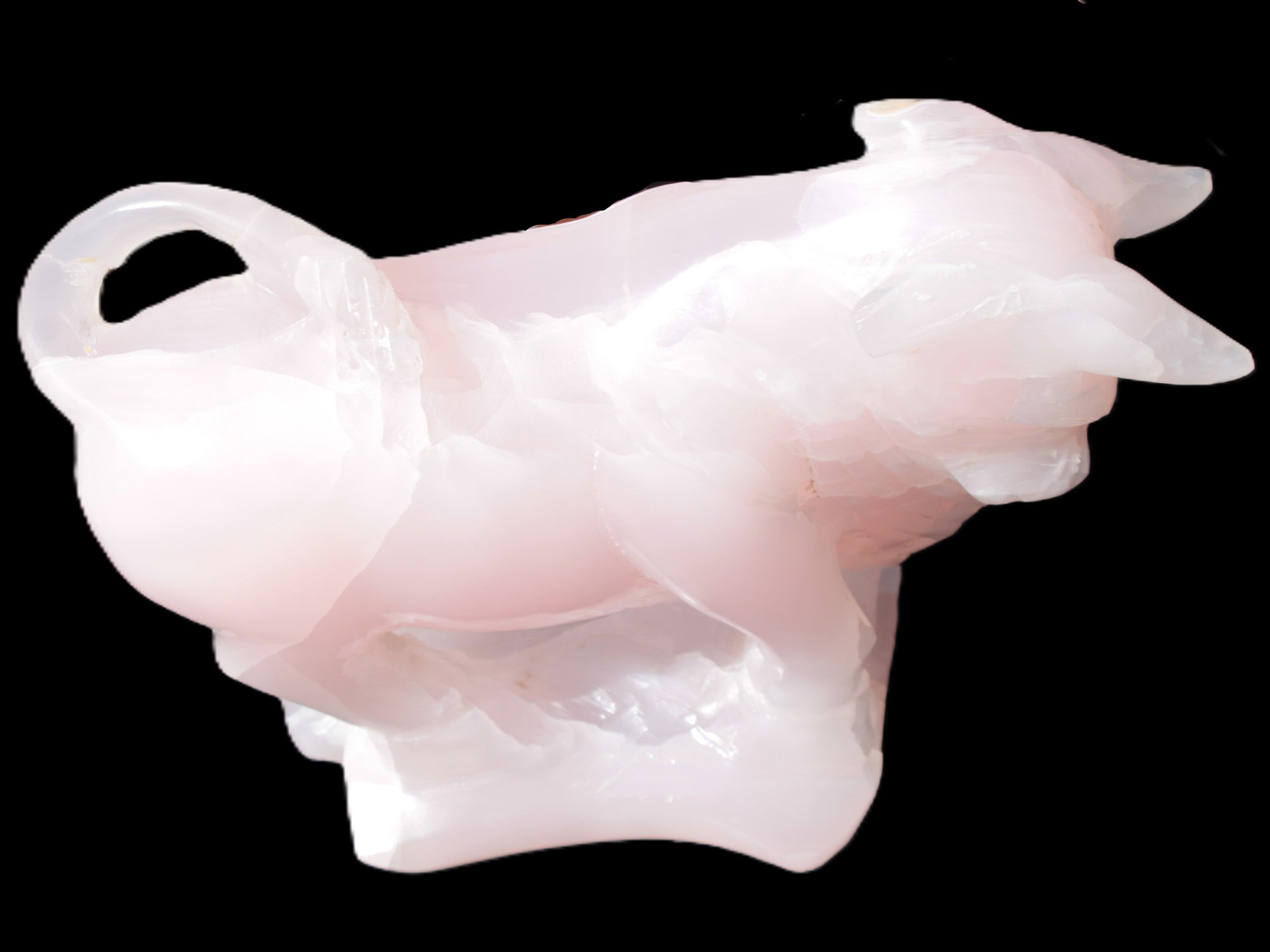 Mangano Calcite Bull 240*85*78mm 3110g Rocks and Things Store
