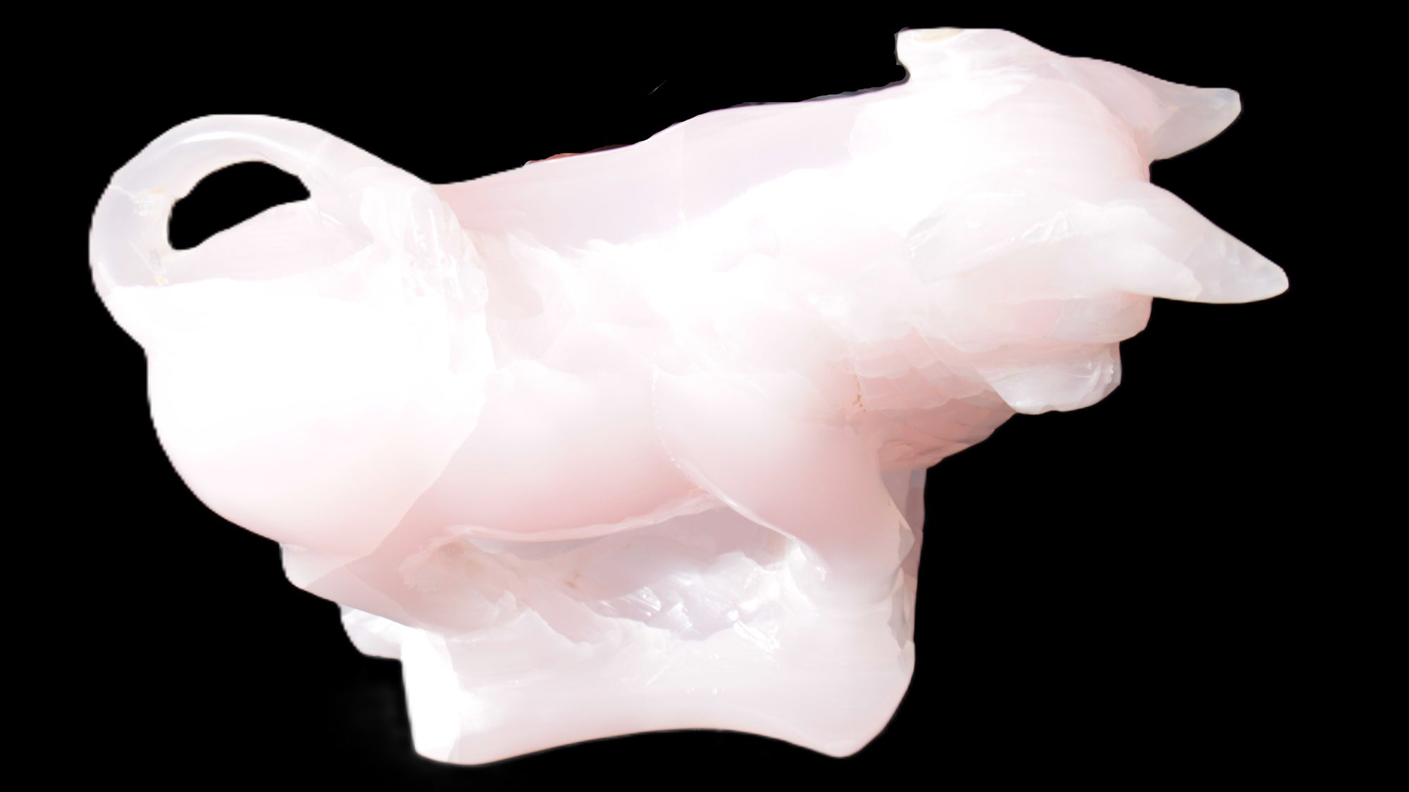 Mangano Calcite Bull 240*85*78mm 3110g Rocks and Things Store