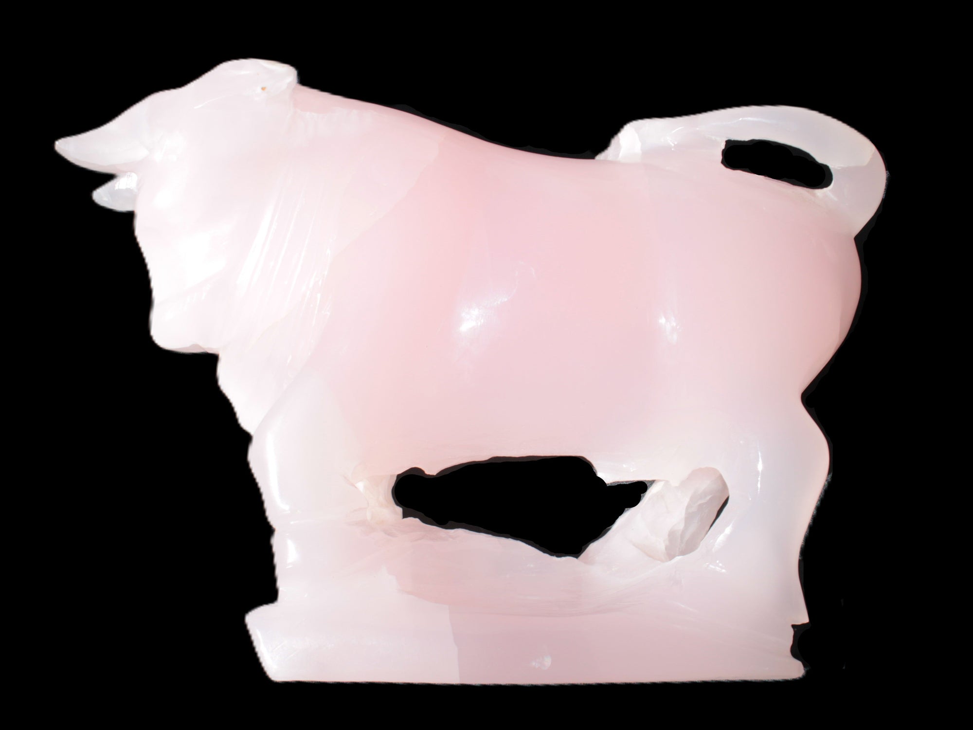 Mangano Calcite Bull 240*85*78mm 3110g Rocks and Things Store