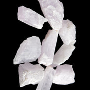 Pink/Lilac Kunzite 9 larger crystals from Afghanistan 21-35mm 90g Wholesale in sunlight - Rocks and Things Store