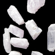 Pink/Lilac Kunzite 9 larger crystals from Afghanistan 21-35mm 90g Wholesale in sunlight - Rocks and Things Store