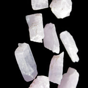 Pink/Lilac Kunzite 9 larger crystals from Afghanistan 21-35mm 90g Wholesale in sunlight - Rocks and Things Store