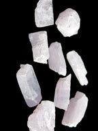 Pink/Lilac Kunzite 9 larger crystals from Afghanistan 21-35mm 90g Wholesale in sunlight - Rocks and Things Store