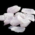Pink/Lilac Kunzite 9 larger crystals from Afghanistan 21-35mm 90g Wholesale in sunlight - Rocks and Things Store