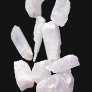 Pink/Lilac Kunzite 9 larger crystals from Afghanistan 21-35mm 90g Wholesale in sunlight - Rocks and Things Store