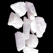 Pink/Lilac Kunzite 9 larger crystals from Afghanistan 21-35mm 90g Wholesale in sunlight - Rocks and Things Store