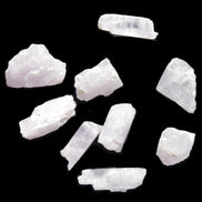 Pink/Lilac Kunzite 9 larger crystals from Afghanistan 21-35mm 90g Wholesale in sunlight - Rocks and Things Store