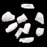 Pink/Lilac Kunzite 9 larger crystals from Afghanistan 21-35mm 90g Wholesale in sunlight - Rocks and Things Store
