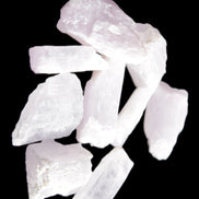Pink/Lilac Kunzite 9 larger crystals from Afghanistan 21-35mm 90g Wholesale in sunlight - Rocks and Things Store