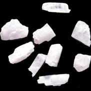 Pink/Lilac Kunzite 9 larger crystals from Afghanistan 21-35mm 90g Wholesale in sunlight - Rocks and Things Store