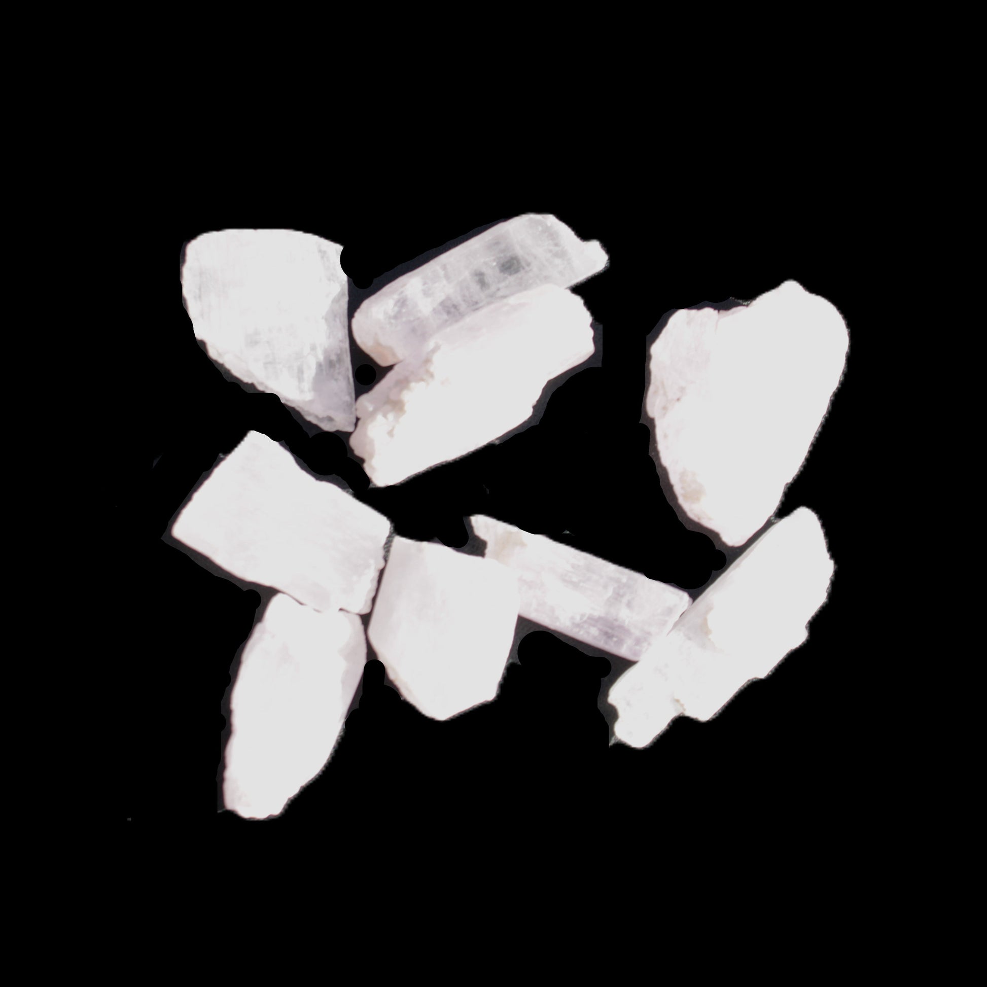 Pink/Lilac Kunzite 9 larger crystals from Afghanistan 21-35mm 90g Wholesale in sunlight - Rocks and Things Store