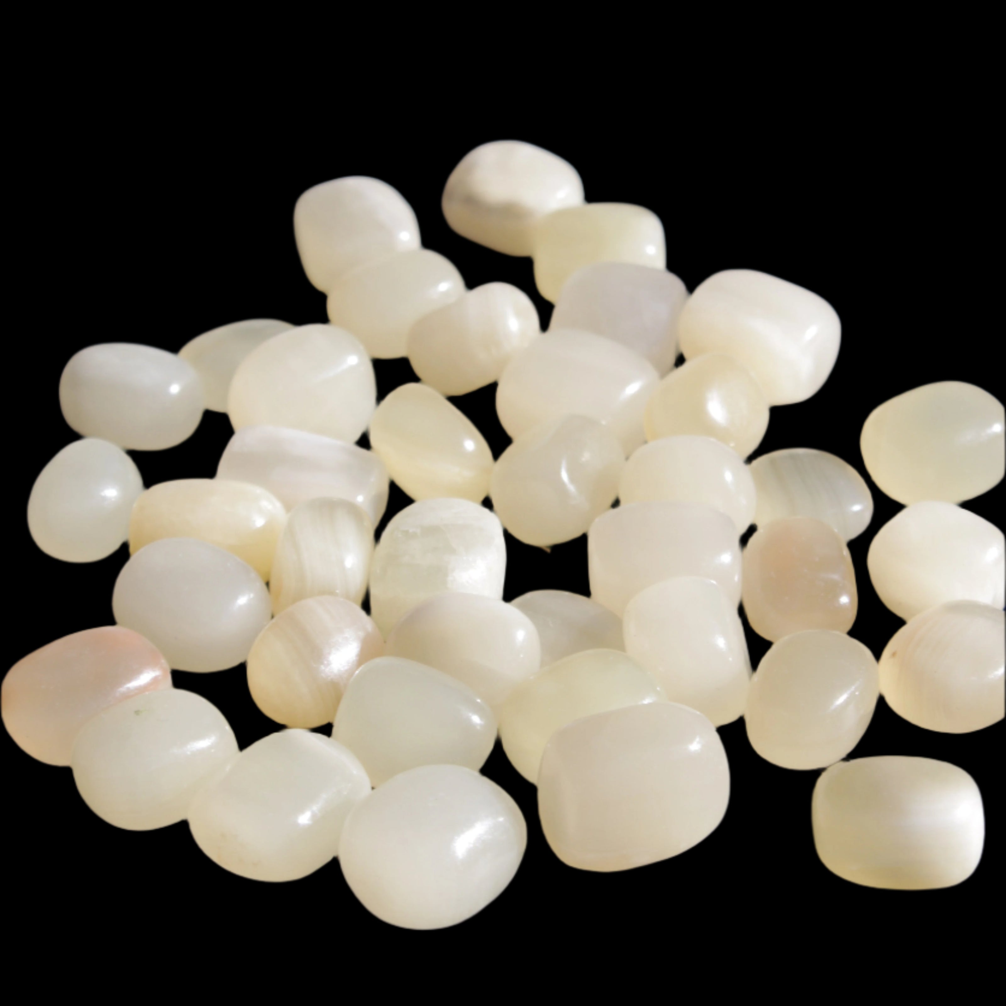 Lemon Topaz Calcite 40 tumbled stones 250g Wholesale Rocks and Things Store