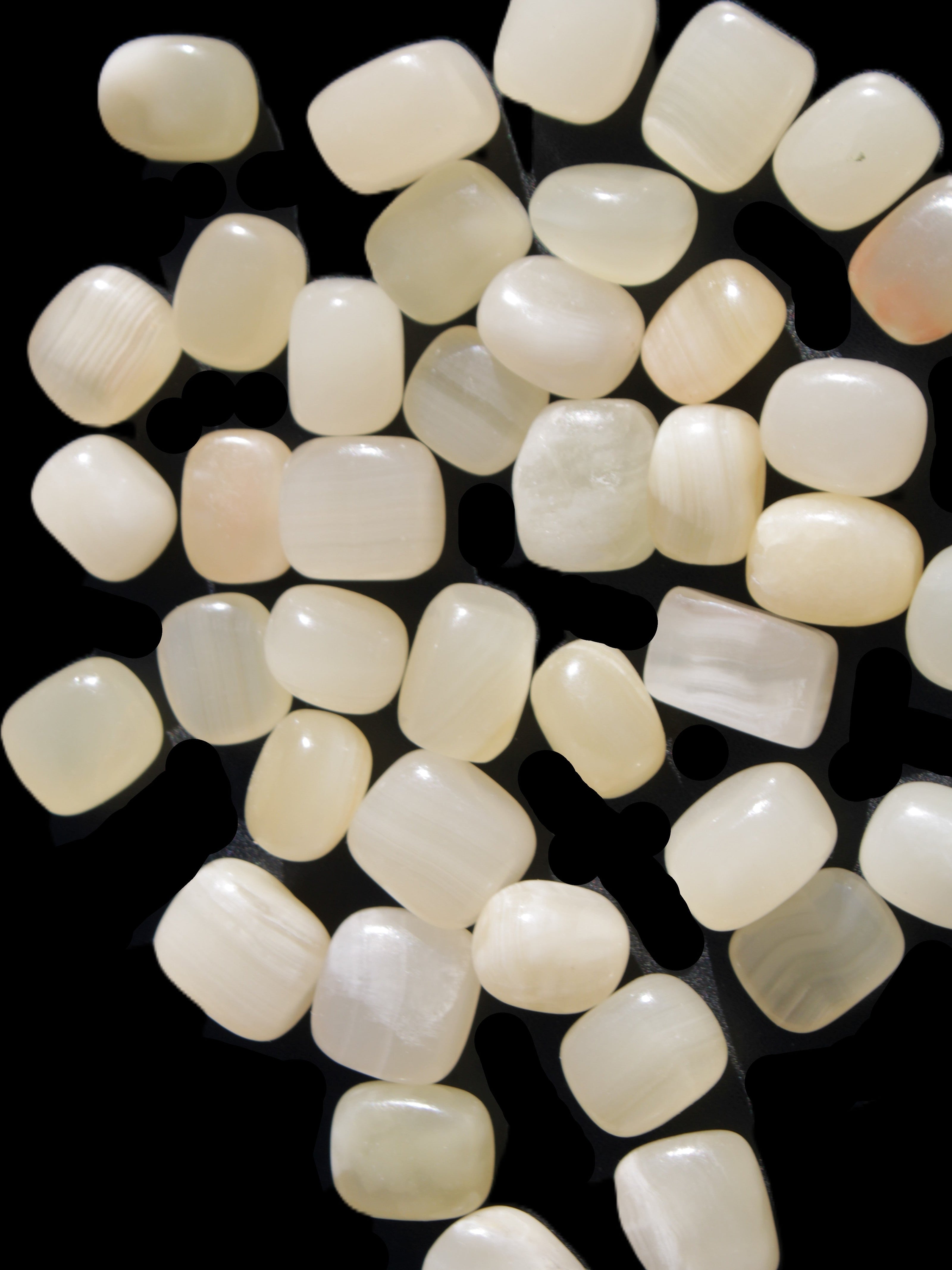 Lemon Topaz Calcite 40 tumbled stones 250g Wholesale Rocks and Things Store