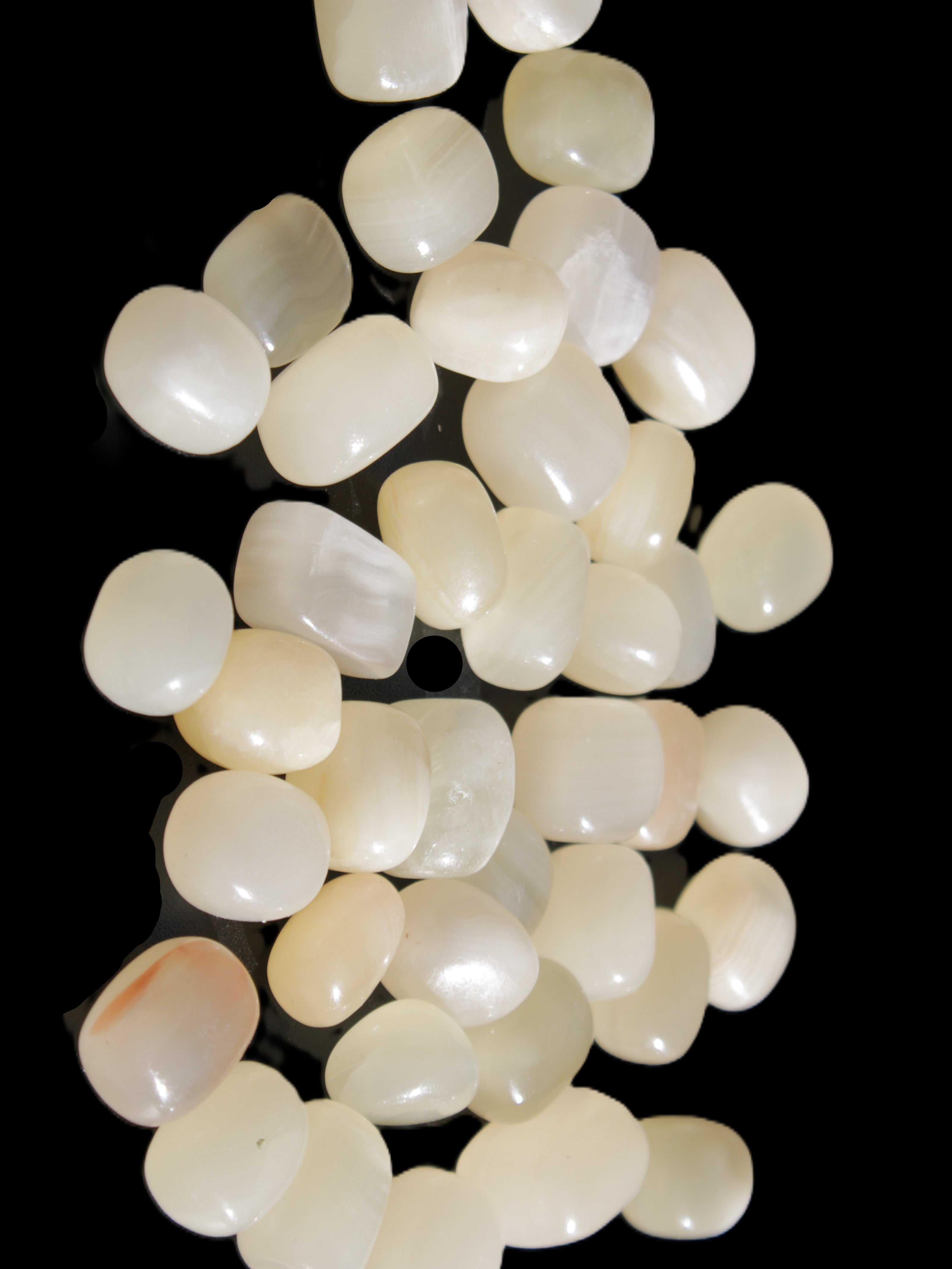 Lemon Topaz Calcite 40 tumbled stones 250g Wholesale Rocks and Things Store