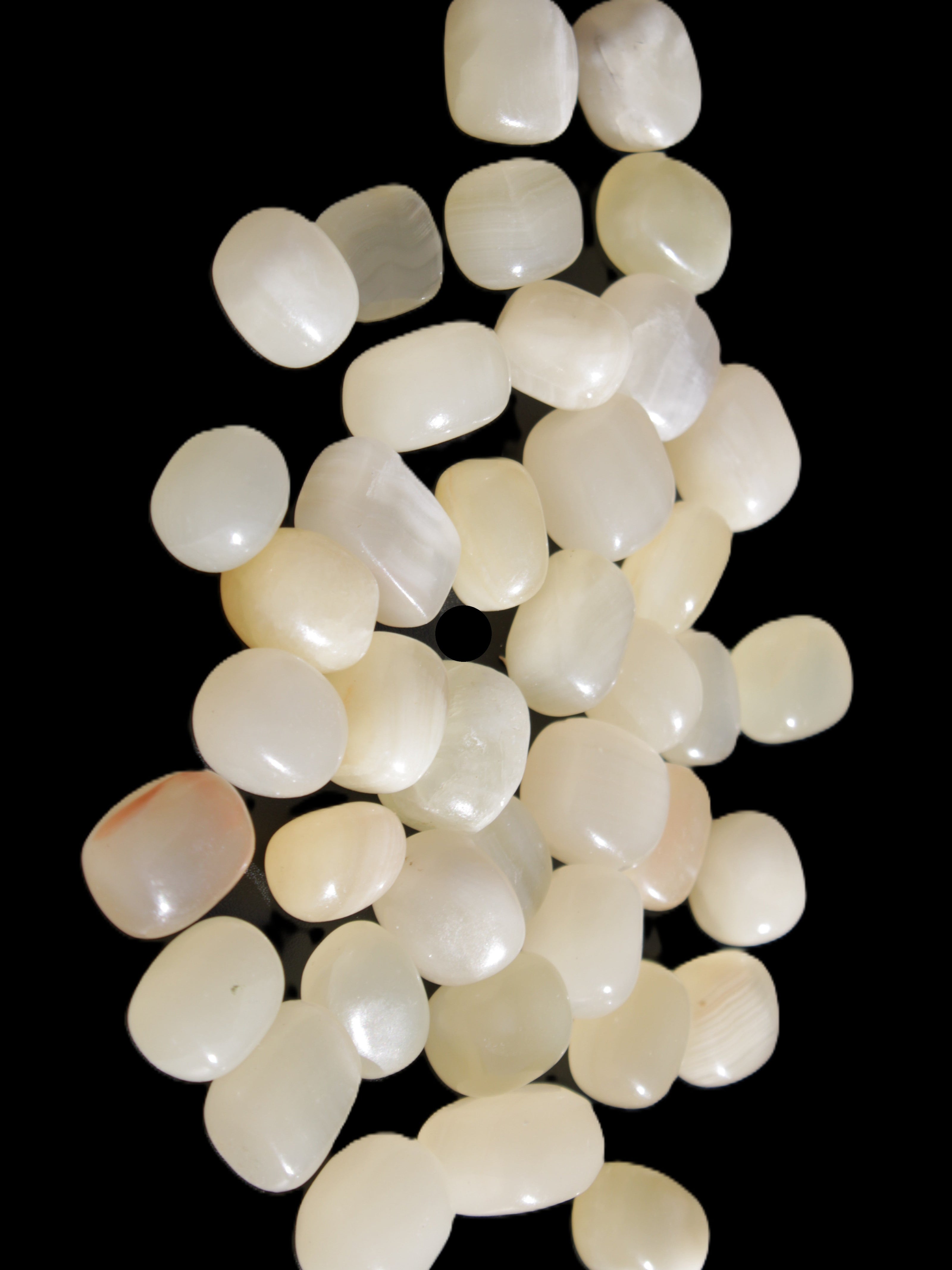 Lemon Topaz Calcite 40 tumbled stones 250g Wholesale Rocks and Things Store