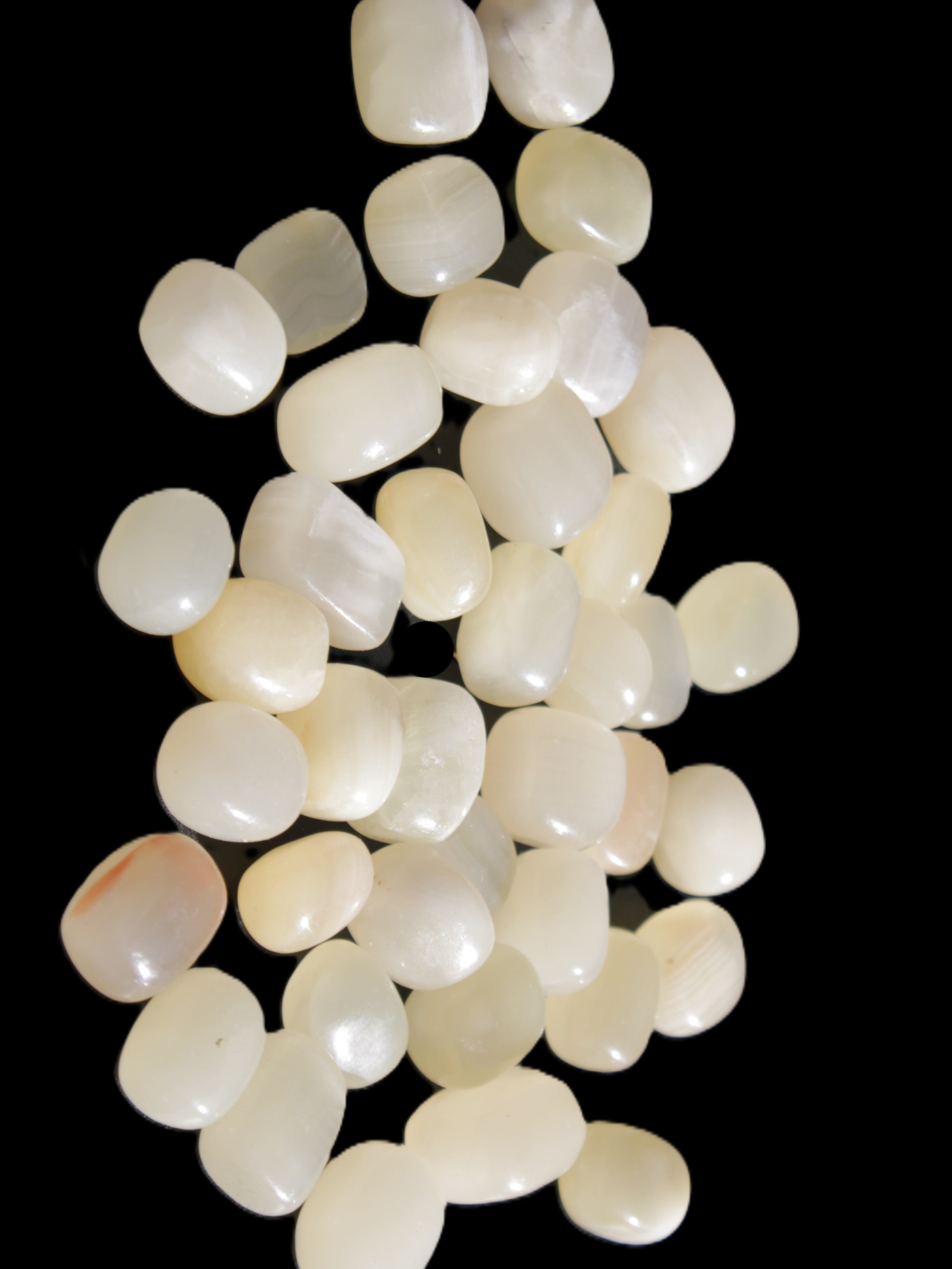 Lemon Topaz Calcite 40 tumbled stones 250g Wholesale Rocks and Things Store