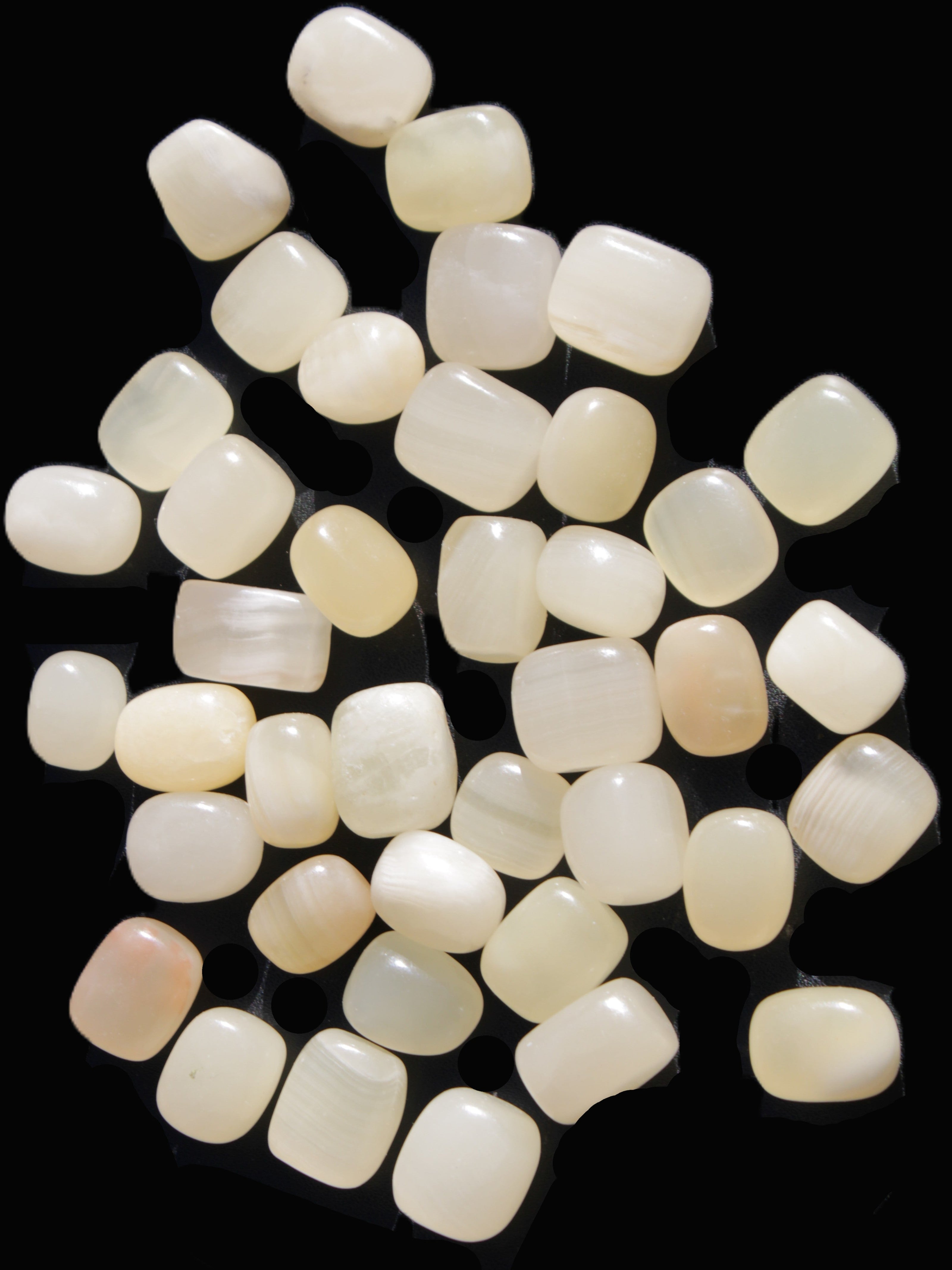 Lemon Topaz Calcite 40 tumbled stones 250g Wholesale Rocks and Things Store