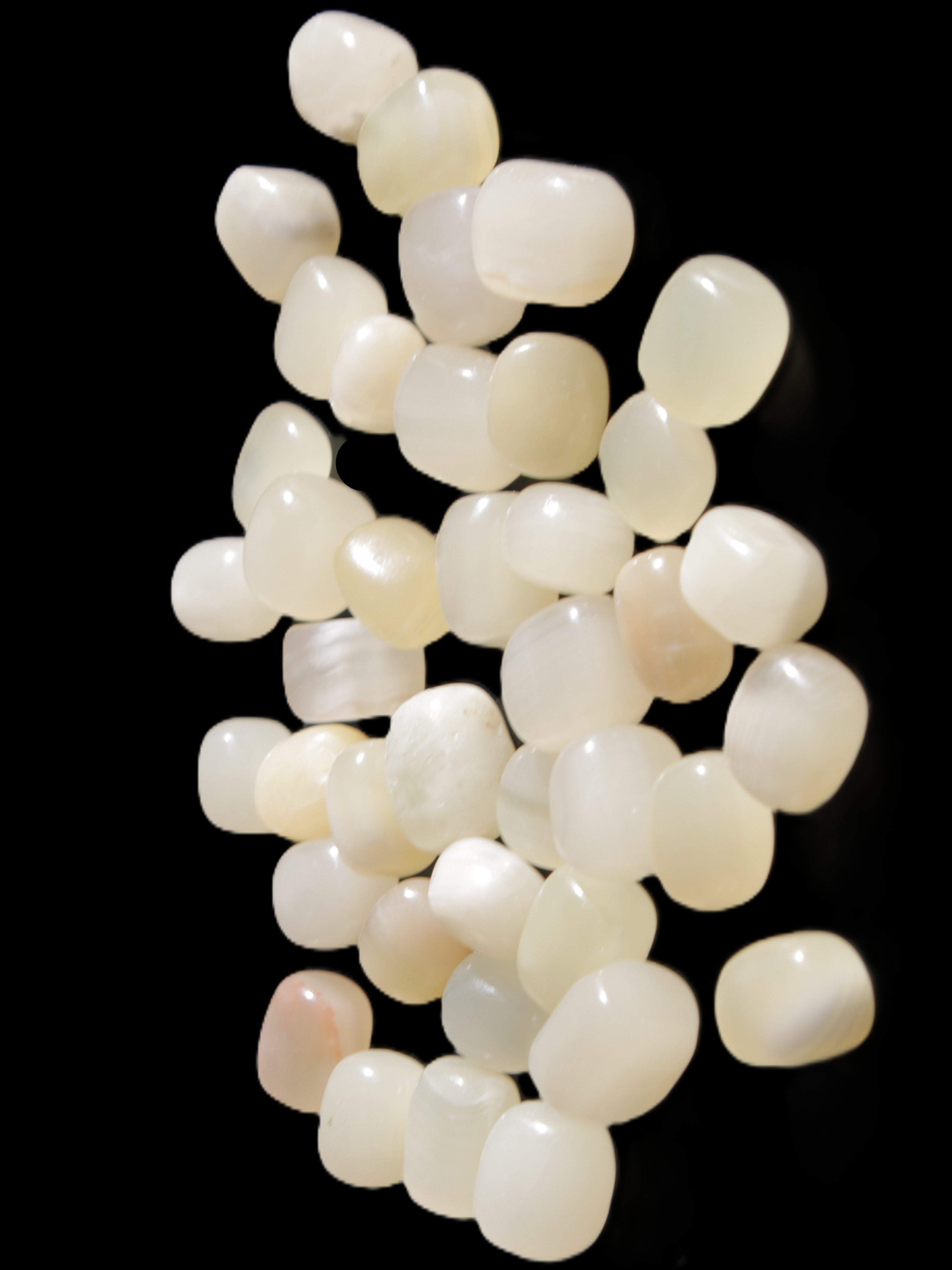 Lemon Topaz Calcite 40 tumbled stones 250g Wholesale Rocks and Things Store