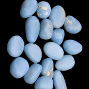 Angelite tumbled stone  18-25mm 10-12g in sunlight - Rocks and Things Store