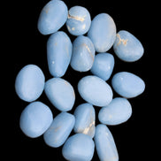 Angelite tumbled stone  18-25mm 10-12g in sunlight - Rocks and Things Store