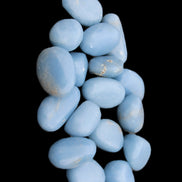 Angelite tumbled stone  18-25mm 10-12g in sunlight - Rocks and Things Store