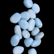 Angelite tumbled stone  18-25mm 10-12g in sunlight - Rocks and Things Store