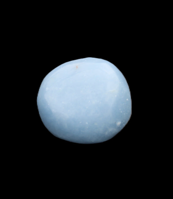 Angelite tumbled stone  18-25mm 10-12g in sunlight - Rocks and Things Store