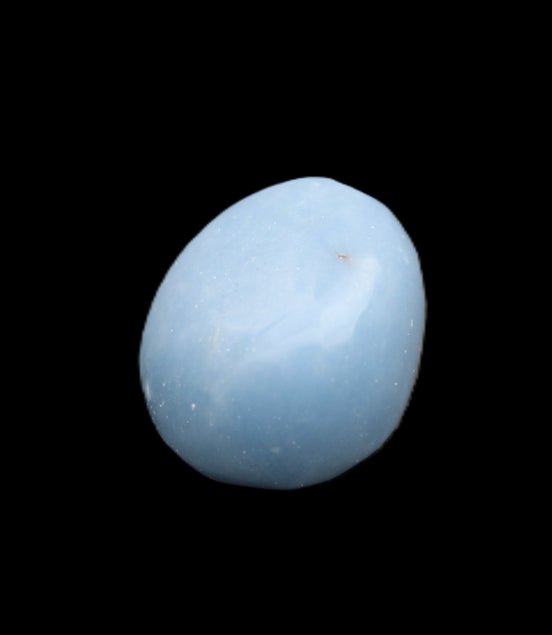 Angelite tumbled stone  18-25mm 10-12g in sunlight - Rocks and Things Store