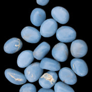 Angelite 20 tumbled stones 24-28mm 300g in sunlight - Rocks and Things Store