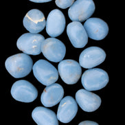 Angelite 20 tumbled stones 24-28mm 300g in sunlight - Rocks and Things Store