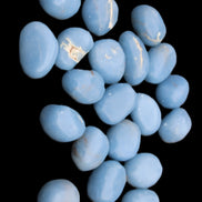 Angelite 20 tumbled stones 24-28mm 300g in sunlight - Rocks and Things Store