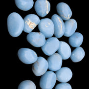 Angelite 20 tumbled stones 24-28mm 300g in sunlight - Rocks and Things Store