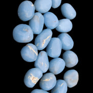 Angelite 20 tumbled stones 24-28mm 300g in sunlight - Rocks and Things Store