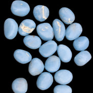 Angelite 20 tumbled stones 24-28mm 300g in sunlight - Rocks and Things Store