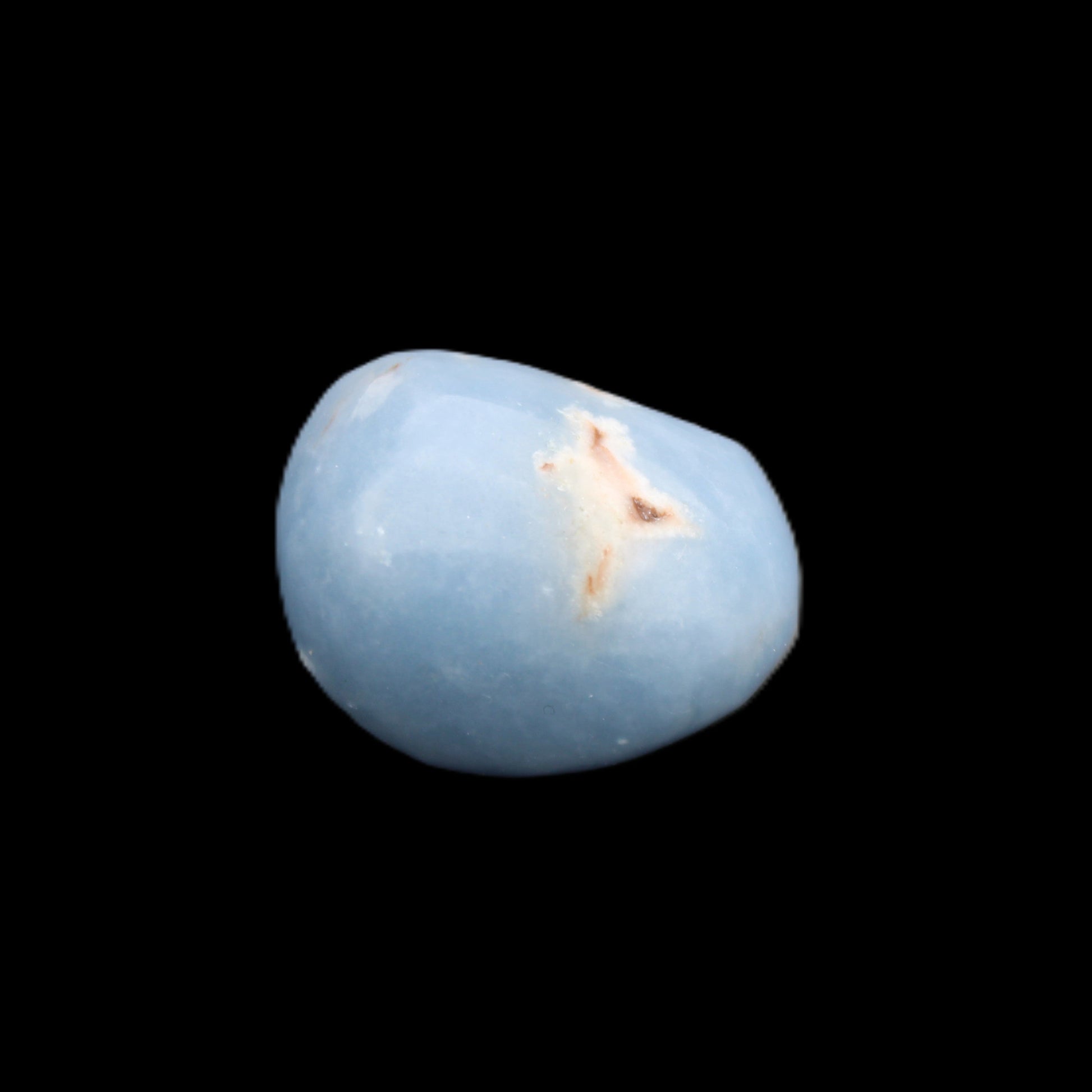 Angelite 20 tumbled stones 24-28mm 300g in sunlight - Rocks and Things Store
