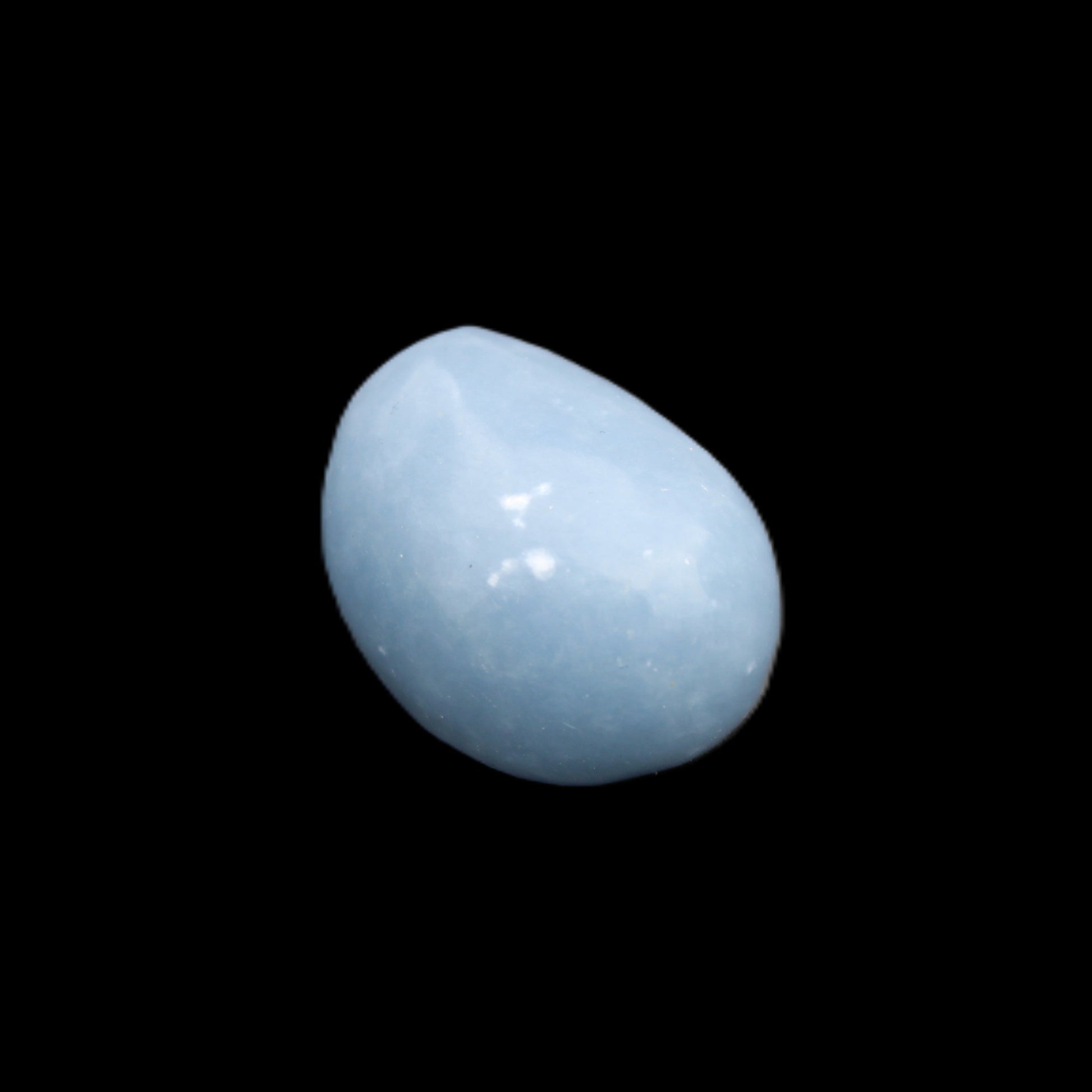 Angelite 20 tumbled stones 24-28mm 300g in sunlight - Rocks and Things Store