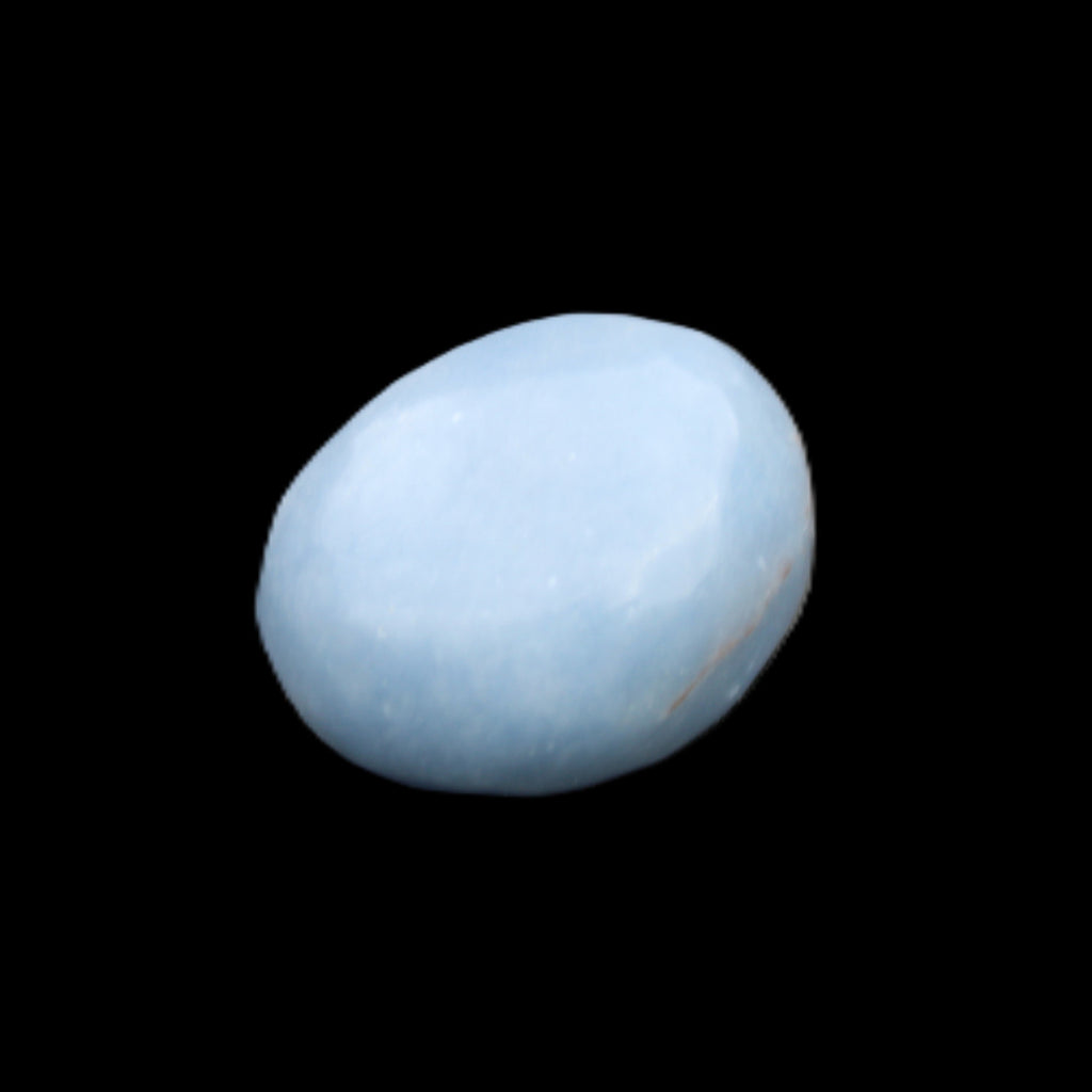 Angelite 20 tumbled stones 24-28mm 300g in sunlight - Rocks and Things Store