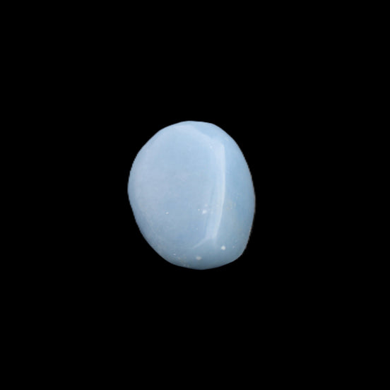 Angelite tumbled stone 19-23mm 7-8g in sunlight - Rocks and Things Store
