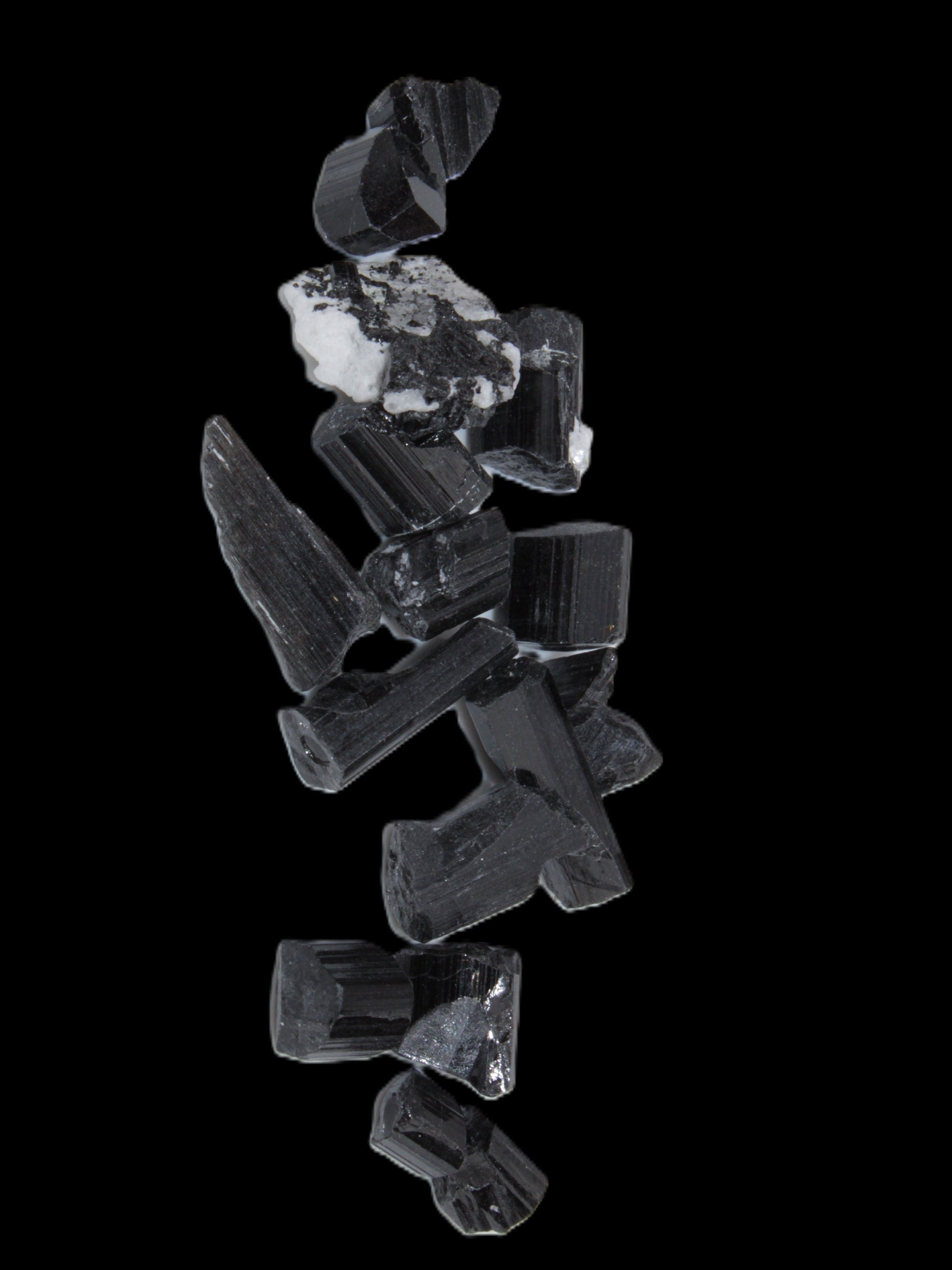 Black Tourmaline tiny natural crystals 3-10mm 11g Rocks and Things Store