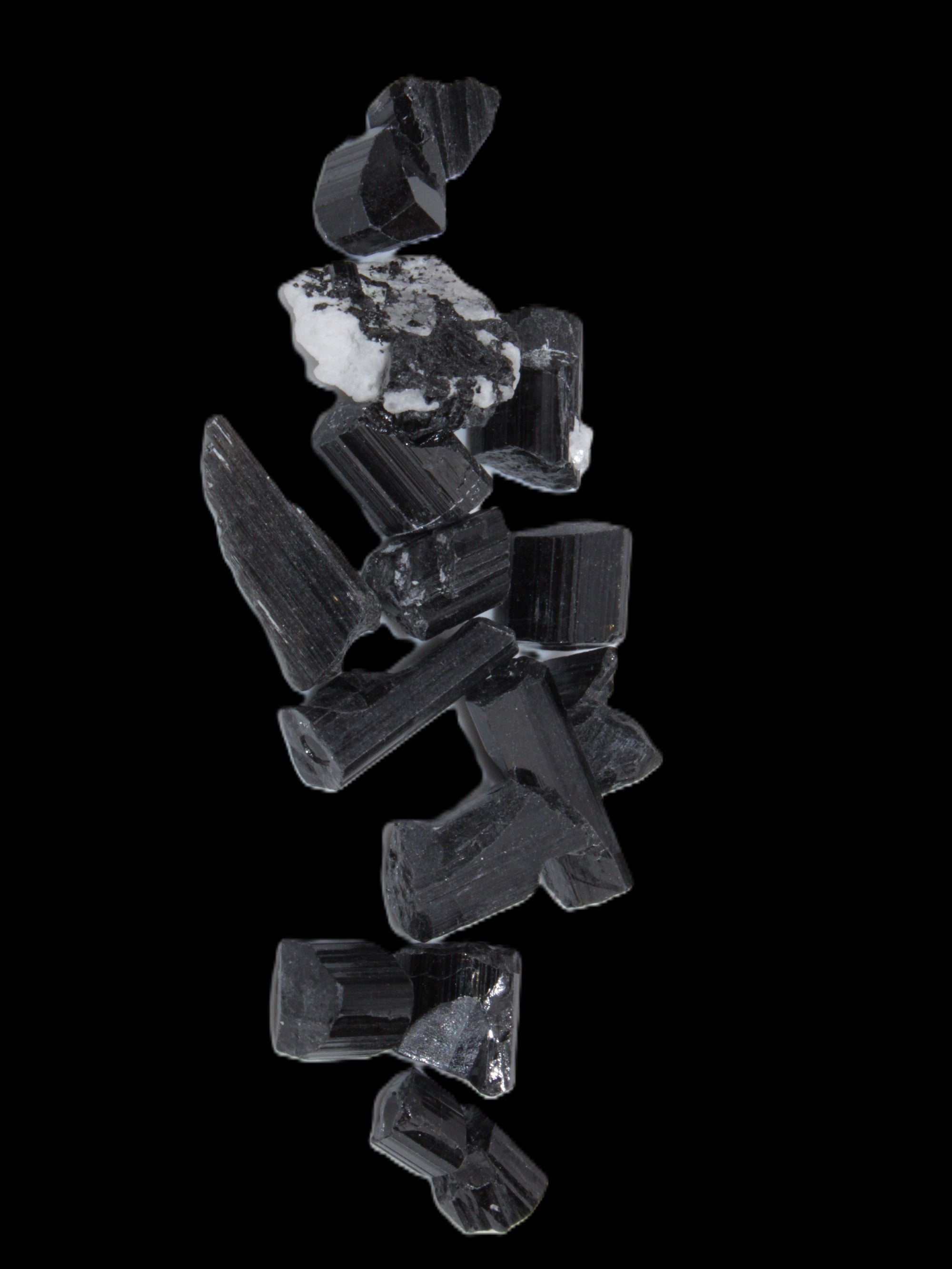Black Tourmaline tiny natural crystals 3-10mm 11g Rocks and Things Store