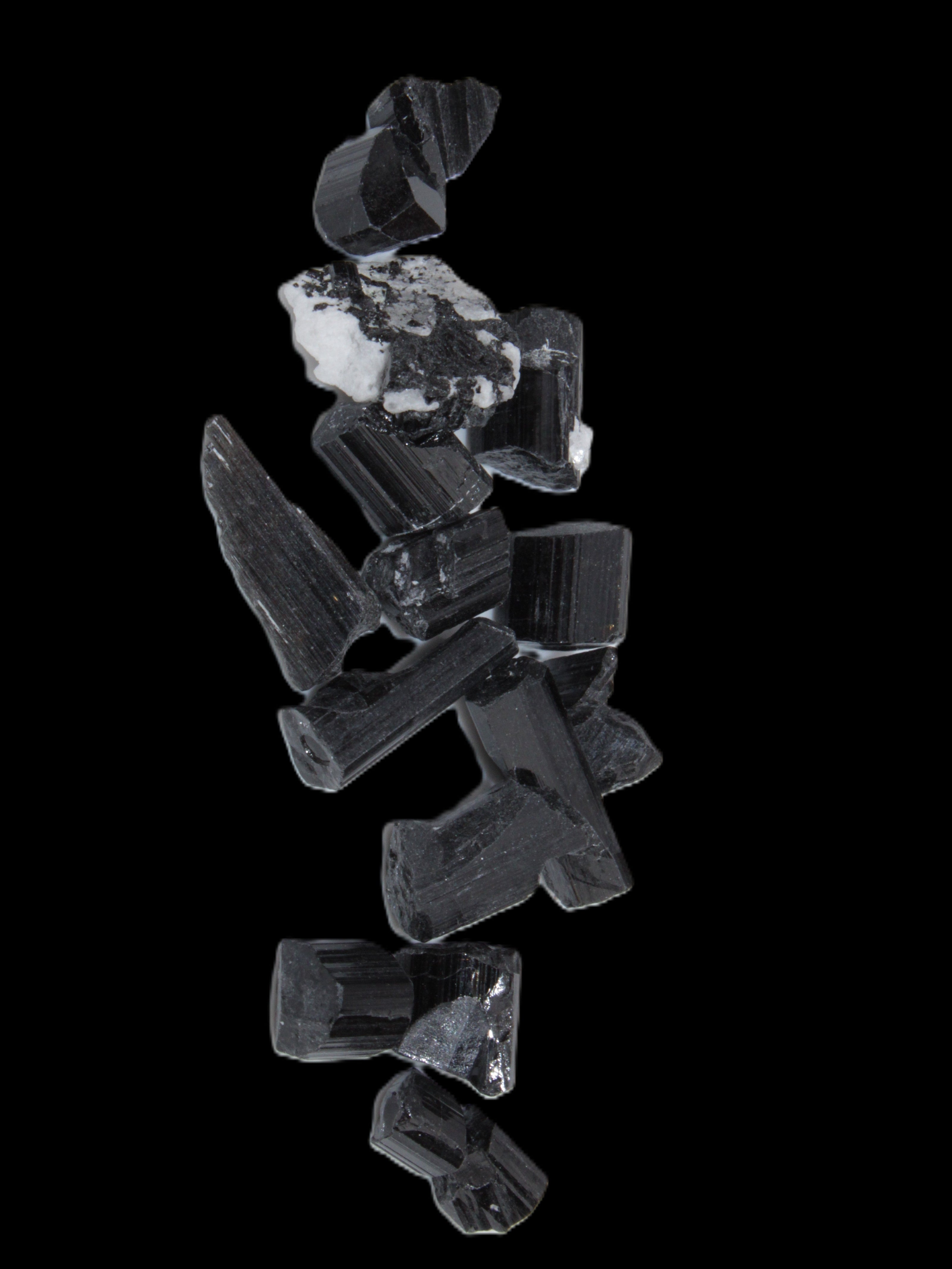 Black Tourmaline tiny natural crystals 3-10mm 11g Rocks and Things Store