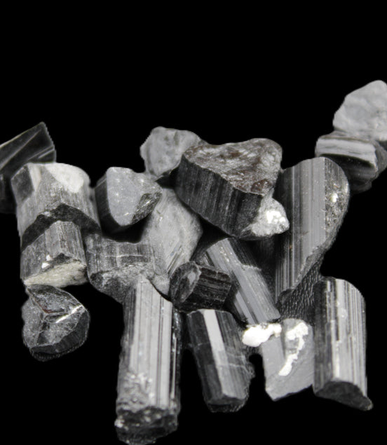 Black Tourmaline tiny natural crystals 3-10mm 11g Rocks and Things Store